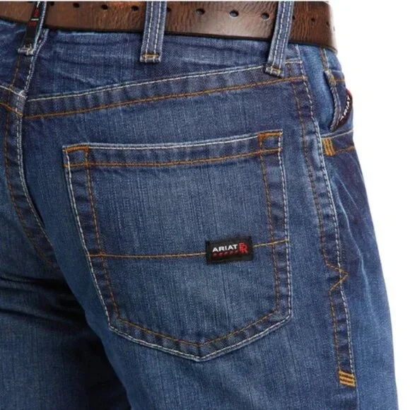 Ariat FR Jeans Mens 36 x 34 M3 Loose Straight Fire Flame Resistant Work Denim - Picture 2 of 10